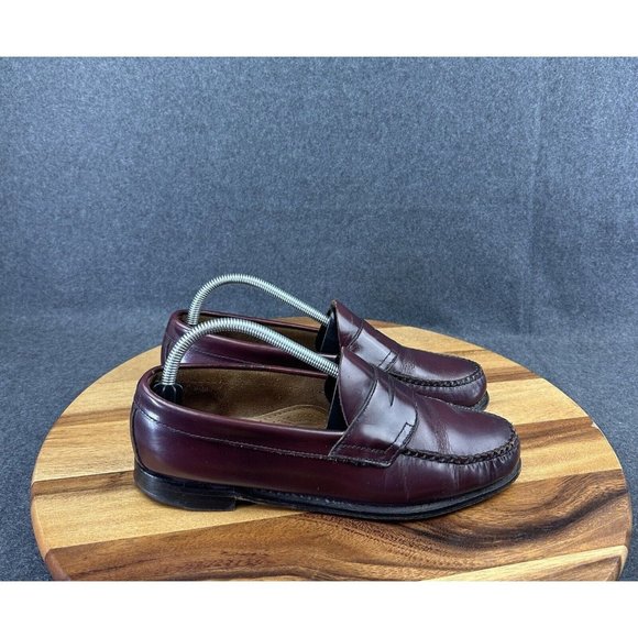 G.H. Bass Wilton Weejuns Men's Leather Penny Loafers Oxblood Burgundy 8.5D - Picture 1 of 16